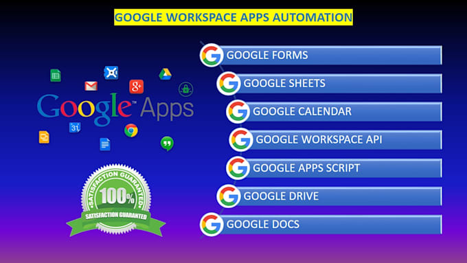 Gig Preview - Automate google sheets, form, drive, gmail, calendar and API using apps script