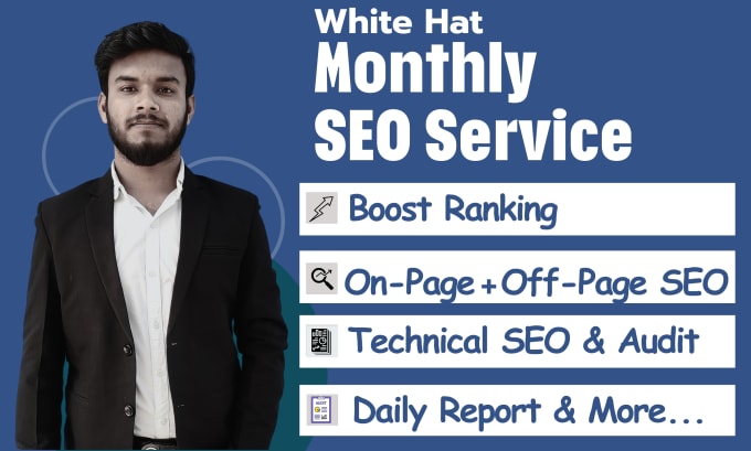 Gig Preview - Provide white hat monthly SEO service to skyrocket your ranking