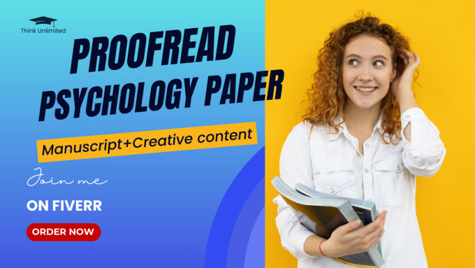 Gig Preview - Proofread and edit your psychology paper or manuscript