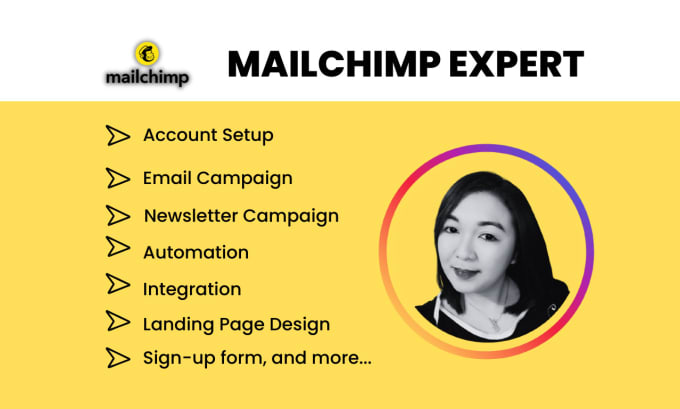 Gig Preview - Be your mailchimp expert for email campaign and automation