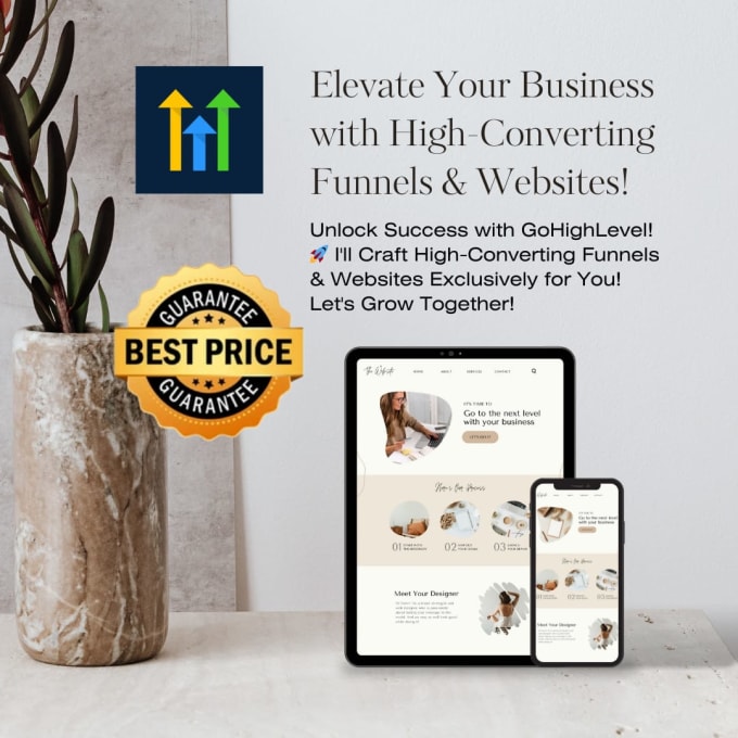 Gig Preview - Design responsive gohighlevel sales funnels and websites