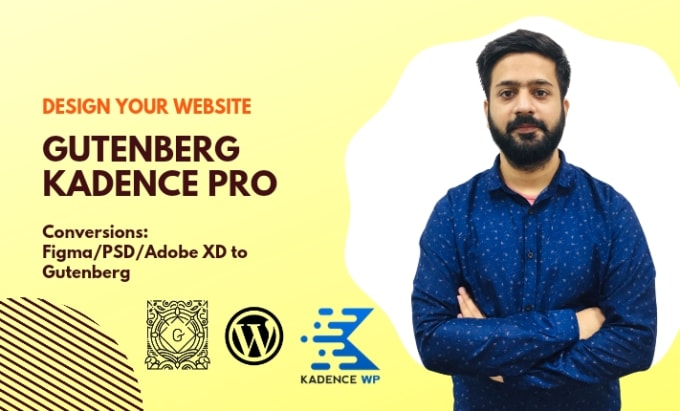 Gig Preview - Create wordpress website using  gutenberg blocks and kadence blocks