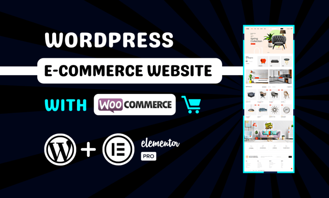 Gig Preview - Design wordpress ecommerce website using woocommerce online store