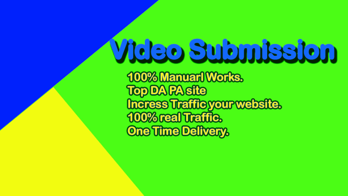 Gig Preview - Do video submission on top video sharing site