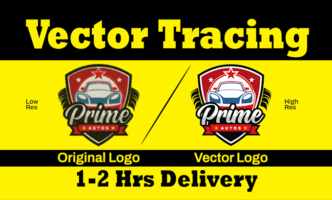 Gig Preview - Fix, redesign, recreate your blur, pixelate logo convert to vector tracing