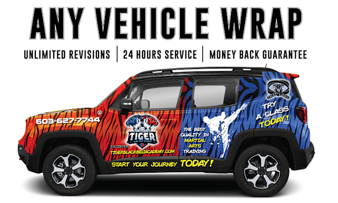 Gig Preview - Do any vehicle wrap , car, bus, truck, van, trailer, food truck