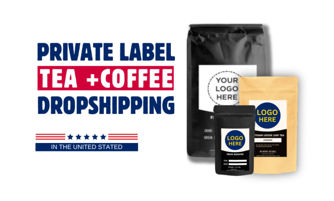 Gig Preview - Launch USA private label tea and coffee dropshipping brand, coffee shopify store