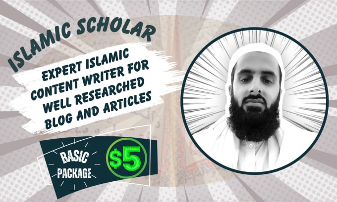 Gig Preview - Be your expert islamic content writer for well researched blogs and articles SEO