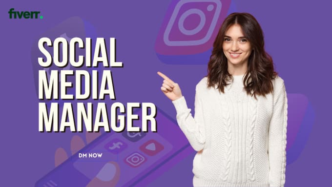 Gig Preview - Be your social media marketing manager and content creator