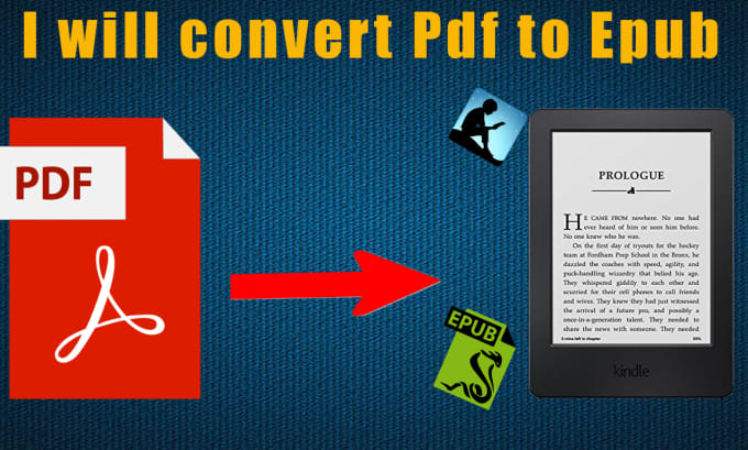 Gig Preview - Convert pdf to epub ebook, pdf to kindle ebook, convert to epub ebook conversion