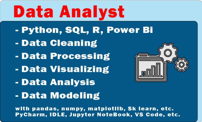 Gig Preview - Do data analysis in python pandas numpy matplotlib jupyter notebook