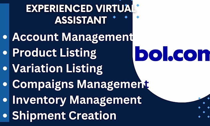 Gig Preview - Your virtual assistant for managing your bol com account