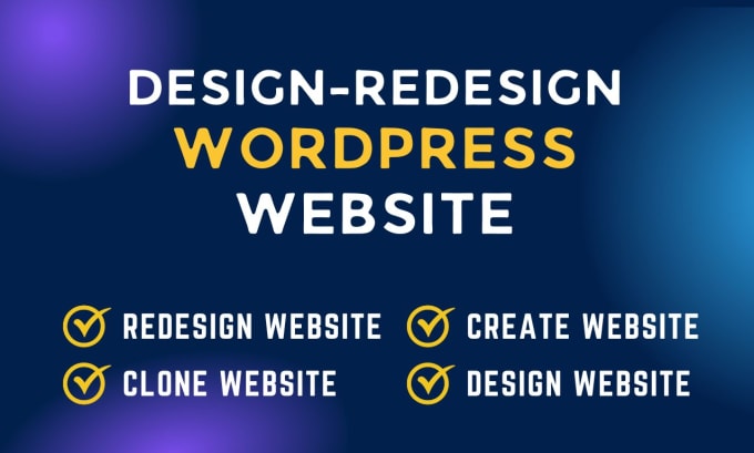 Gig Preview - Build complete wordpress website design or redesign responsive website