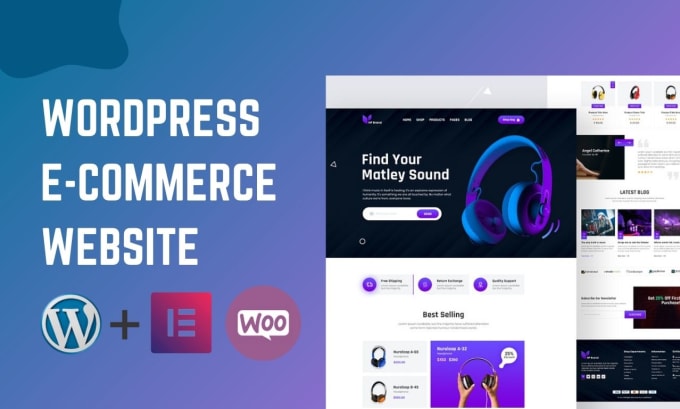 Gig Preview - Design wordpress ecommerce website or woocommerce website