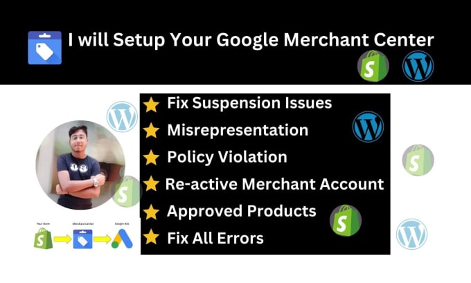 Gig Preview - Fix google merchant center suspension