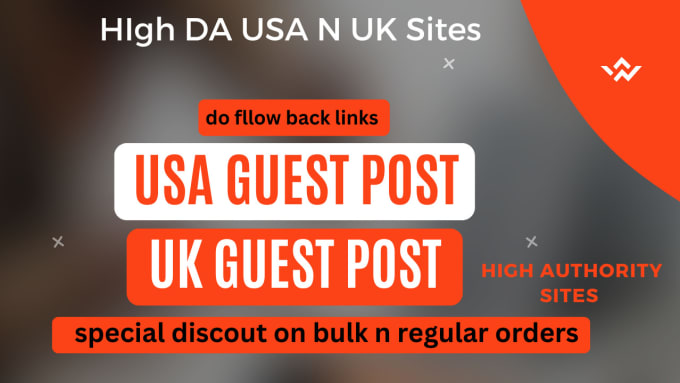 Gig Preview - Publish USA and UK guest post with dofollow backlinks for local SEO,