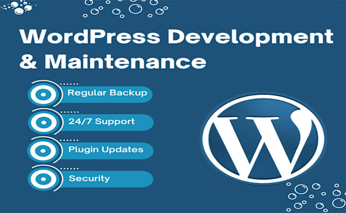 Gig Preview - Do wordpress website development, maintenance and support