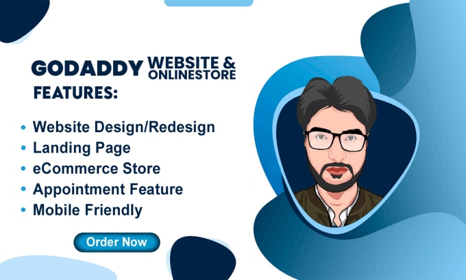 Gig Preview - Design professional godaddy website or godaddy online store