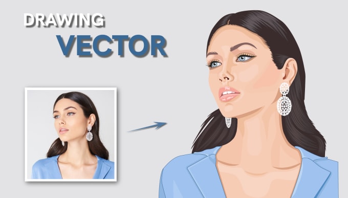 Gig Preview - Make a vector portrait for you