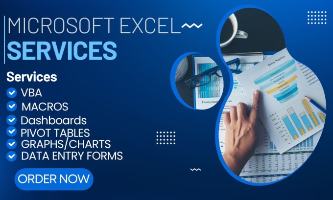 Gig Preview - Design charts, graphs, tables in excel and google sheets