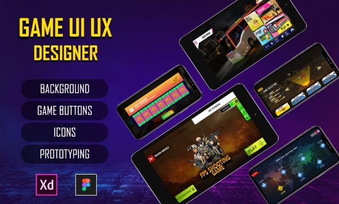 Gig Preview - Design an creative game UI, assets, props objects for mobile and pc games