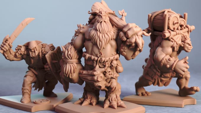 Gig Preview - Sculpt 3d digital miniatures