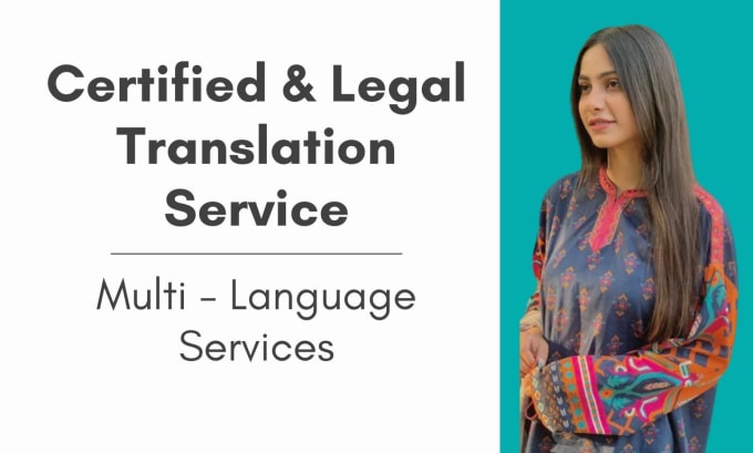 Gig Preview - Provide certified and legal translation services