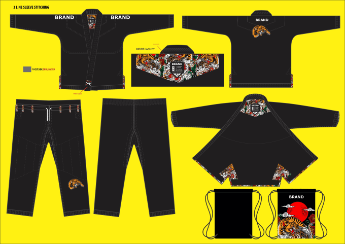 Gig Preview - Design best bjj, judo or martial art uniforms artwork