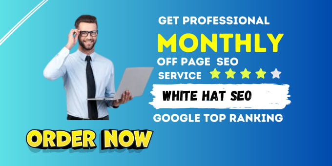 Gig Preview - Do monthly off page SEO with white hat techniques