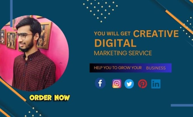 Gig Preview - Be your digital marketing manager and social media  expert