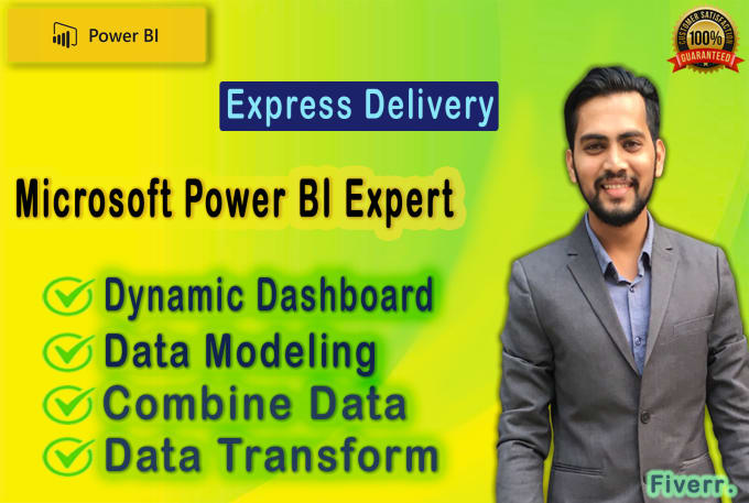 Gig Preview - Create dynamic power bi dashboard, do data modeling, and transform