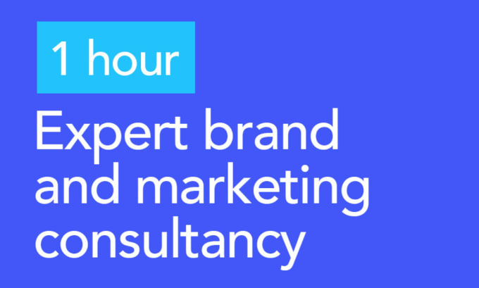 Gig Preview - Provide expert brand and marketing consulting session