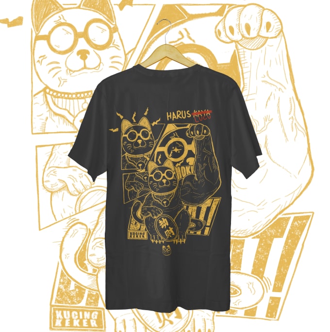 Gig Preview - Create illustrations comic for print t shirt design