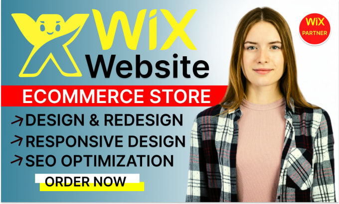 Gig Preview - Design wix website, redesign wix website, design or redesign wix ecommerce store