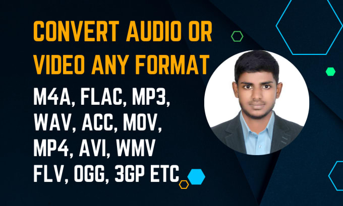 Gig Preview - Convert your audio or video files into any desired format