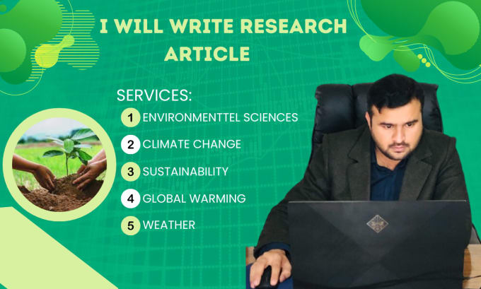 Gig Preview - Write best articles on enviromental, natural science, climate change and ecology