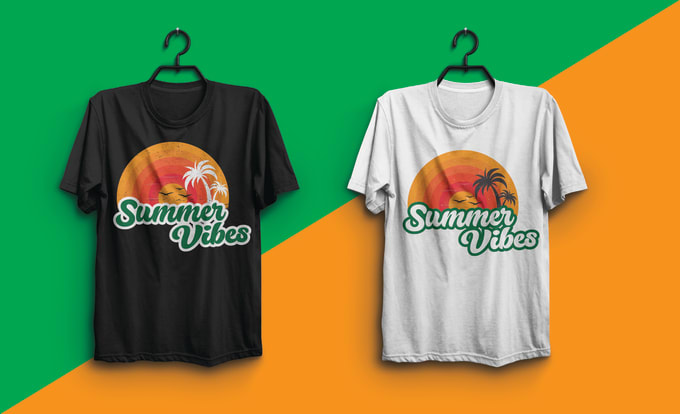 Gig Preview - Do summer font logo and creative custom t shirt design