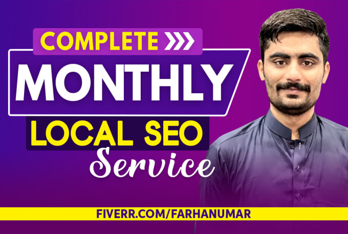 Gig Preview - Our agency will provide complete monthly local seo service