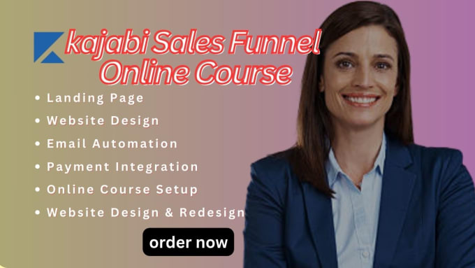 Gig Preview - Create online course website on teachable, thinkific, podia, kajabi sales funnel