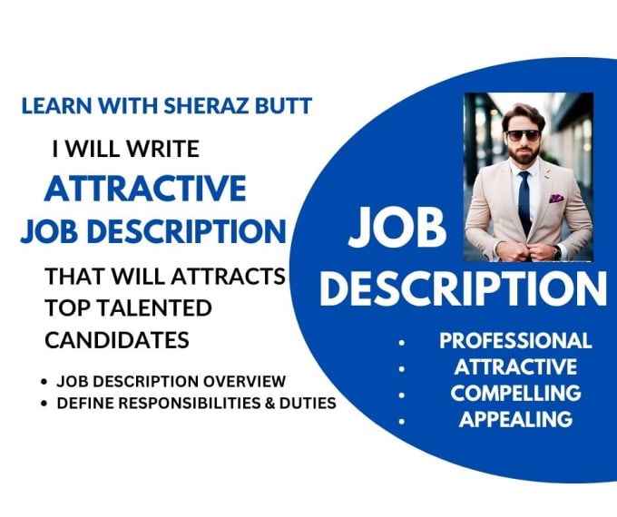 Gig Preview - Write professional job description to attract top talent