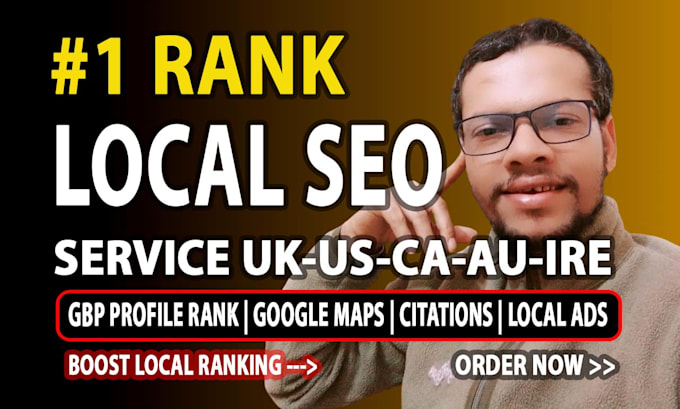 Gig Preview - Do monthly local SEO service for australia, ireland, usa, ca, uk google ranking