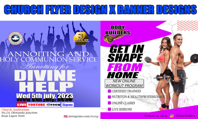 Gig Preview - Design a unique and eye catching church flyer or event flyer