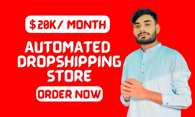 Gig Preview - Build an automated dropshipping shopify store or shopify website