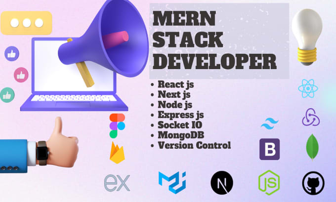 Gig Preview - Be your fullstack developer in mern stack, node js, and figma to react or next