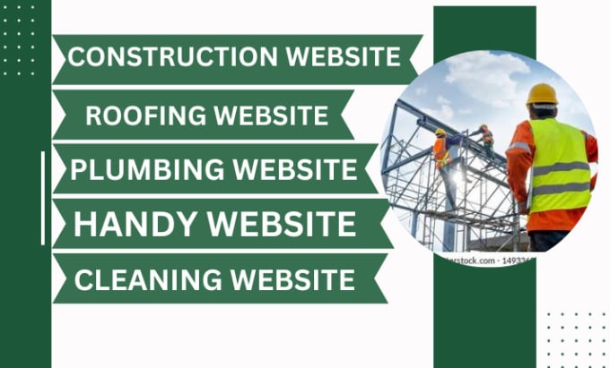 Gig Preview - Do construction website, roofing website, plumbing website, handyman website