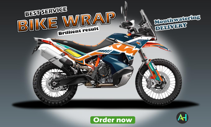 Gig Preview - Do a professional, bikewrap,motorcycle,street bike wrap