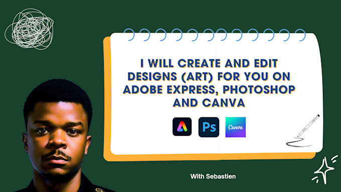 Gig Preview - Create graphic designs using adobe express, photoshop, canva