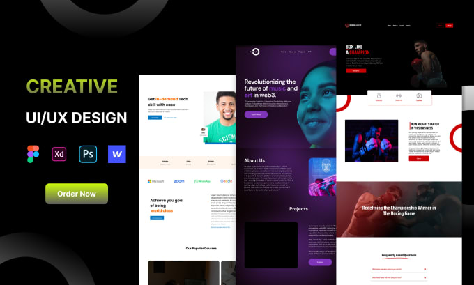 Gig Preview - Do website or mobile ui ux design