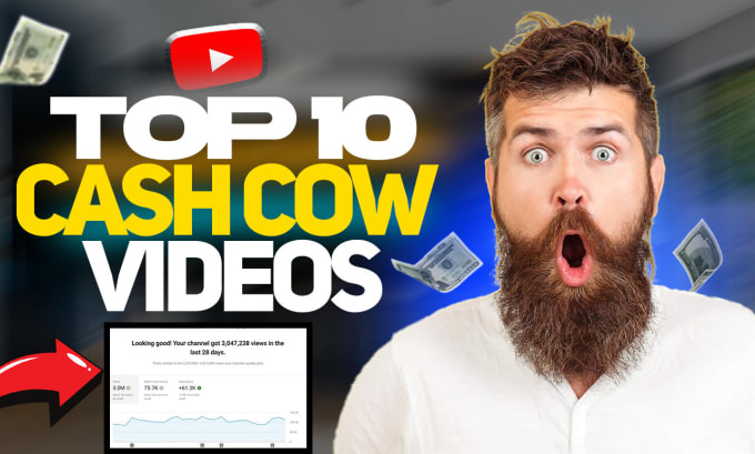 Gig Preview - Create automated cash cow videos, cash cow youtube, cash cow channel