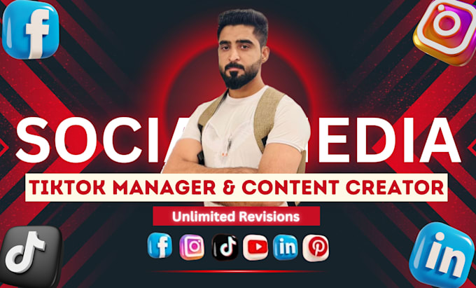 Gig Preview - Be your tiktok manager and tiktok content creator